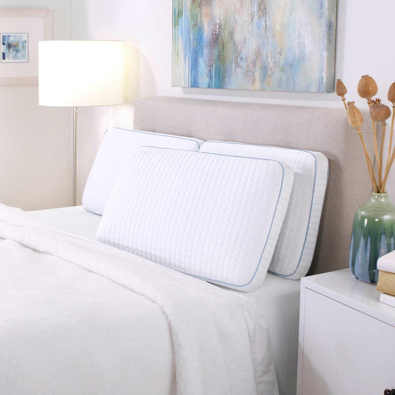 PureLUX Simply Cool Gel Memory Foam Pillow, Queen ) | Home Deliveries