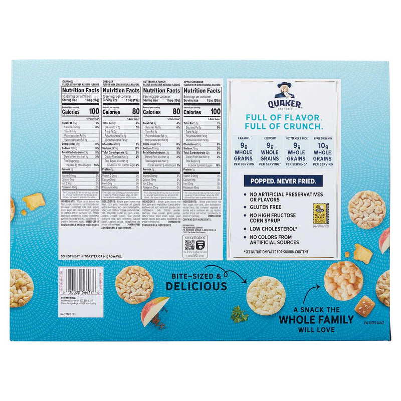 Quaker Rice Crisps, Variety Pack, 36-count