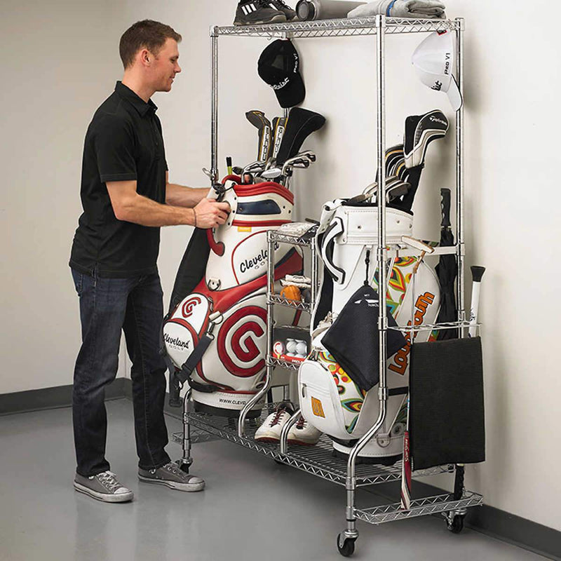 SafeRacks Golf Equipment Rack - Home Deliveries