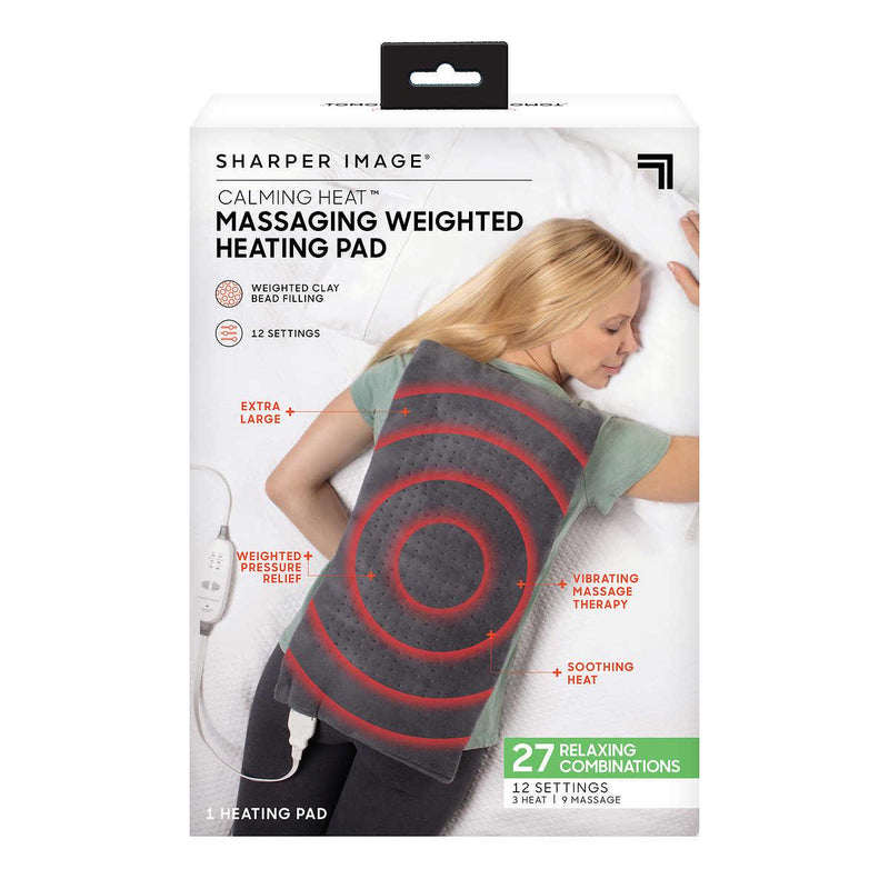 Sharper Image Massaging Weighted Heating Pad