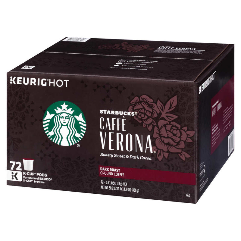 Starbucks Coffee Caffè Verona Dark Roast K-Cup Pod, 72ct ) | Home Deliveries