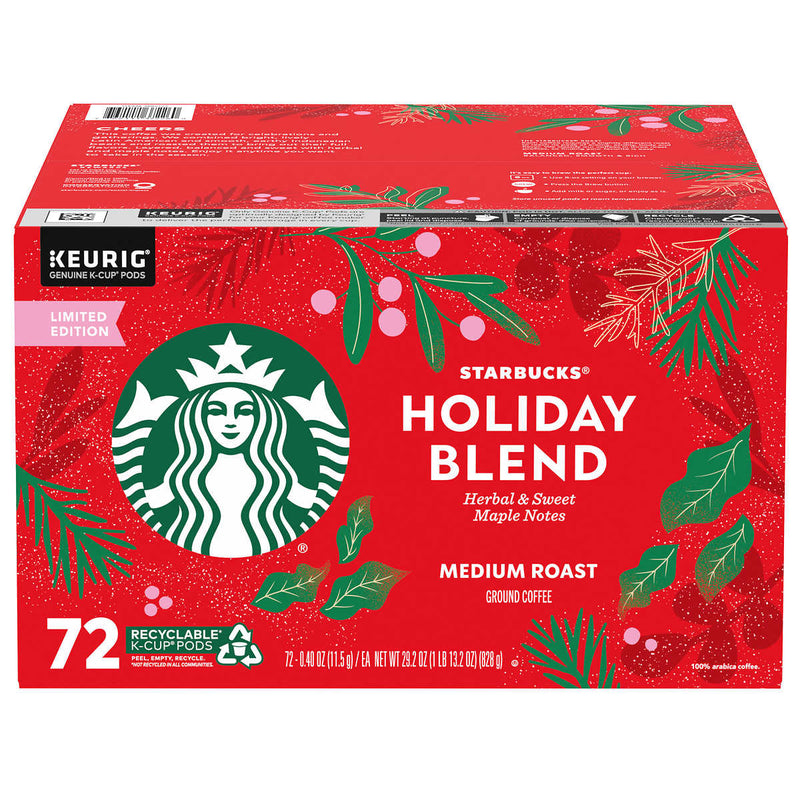 Starbucks Coffee Holiday Blend K-Cup Pod, 72-count ) | Home Deliveries