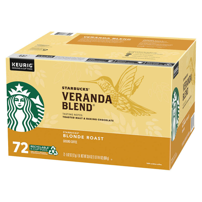 Starbucks Coffee Veranda Blend Blonde Roast K-Cup Pods, 72-count ) | Home Deliveries