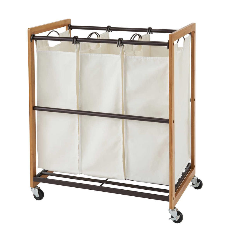 TRINITY 3-bag Laundry Cart