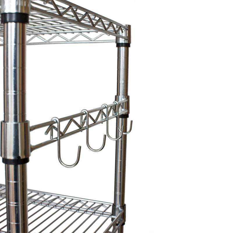 TRINITY EcoStorage 5-Tier Wire Shelving Rack with Wheels , 36  x 18  x 72  NSF, Chrome Color ) | Home Deliveries