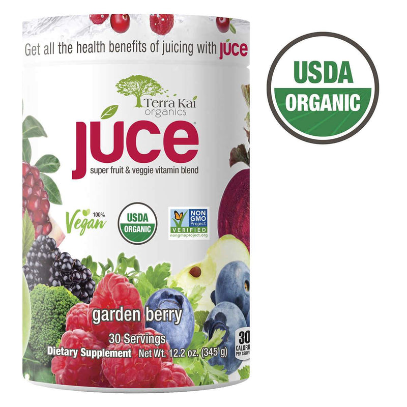 Terra Kai USDA Organic Juce Super Fruit and Veggie Powder, 12.2 Ounces