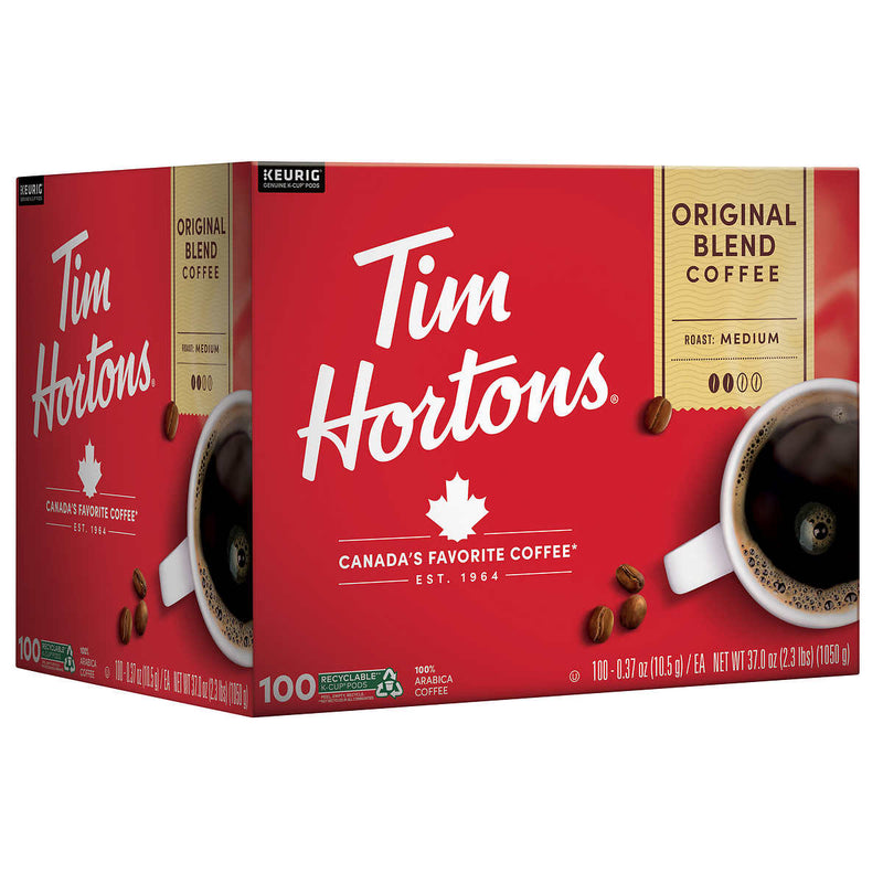 Tim Hortons Coffee Original Blend K-Cup Pod, 100-count ) | Home Deliveries