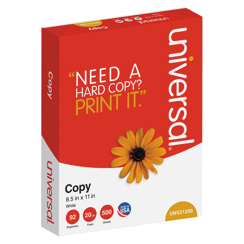 Universal Copy Paper, 8.5 x11  Letter, White, 20lb, 92 Bright, 1-9 Case Pricing ) | Home Deliveries