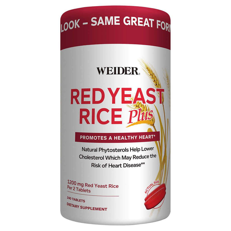 Weider Red Yeast Rice Plus 1200 mg., 240 Tablets