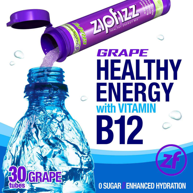 Zipfizz Healthy Energy Drink Mix, 30 Tubes - Select Flavor - Home Deliveries