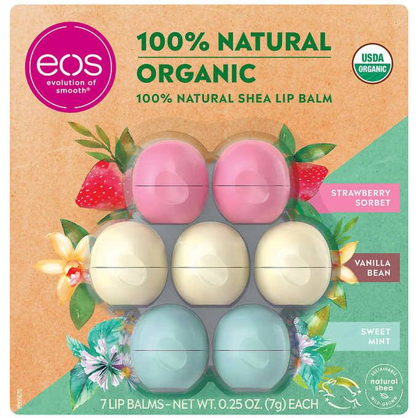 eos USDA Organic Lip Balm, 7 Spheres